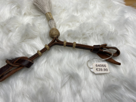 Kinriem /curbstrap rawhide with tossel
