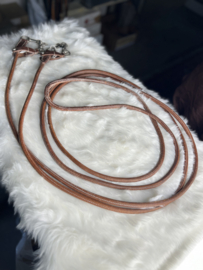 Drawreins rond dark chestnut