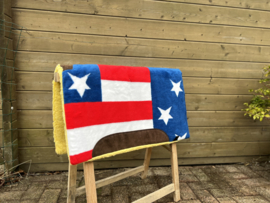 GVR westernpad USA flag met weather leathers