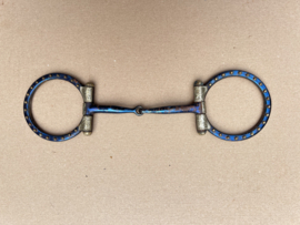 Blue steel snaffle showbit
