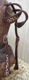 GVR Hoofdstel luipaard/leopard beads