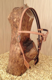 Westernhoofdstel Futurity brow grain tooling