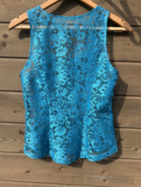 Western showhesje kant blue