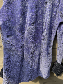 Western show blouse purple panter