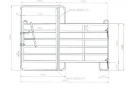 Cattleman's stalen doorpanels Texas