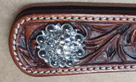 Conchos crystal antique zilver white