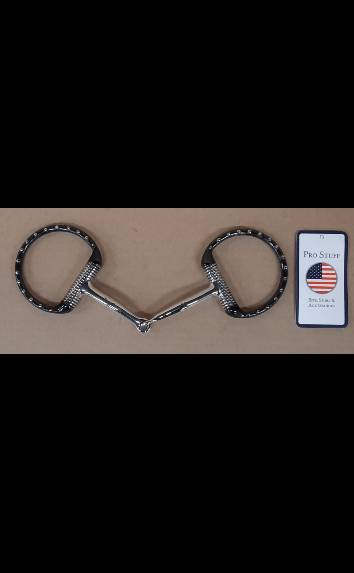 Prostuff D ring western showbit snaffle
