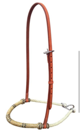 Tiedown noseband met natuurlijke rawhide