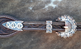 Buckle set Crystal Copper-white
