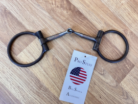 Prostuff black steel western showbit snaffle