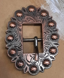 Buckle set large Crystal Copper