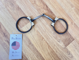 Prostuff black steel western showbit snaffle