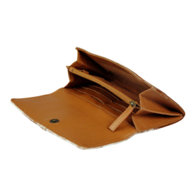Myra leren portemonnee met cowhide – authentieke western stijl