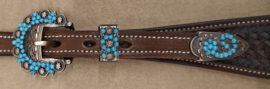 Buckle set Crystal Copper-Turquoise
