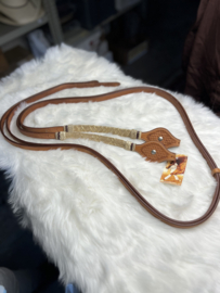 GVR reins met rawhide en concho's
