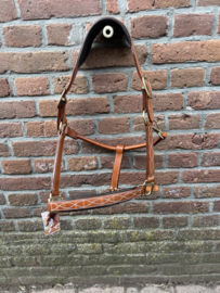 Luxe lederen halster met ergonomische crown