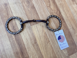 Prostuff brown steel western showbit snaffle