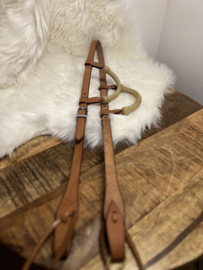 Cattleman's western hoofdstel rawhide