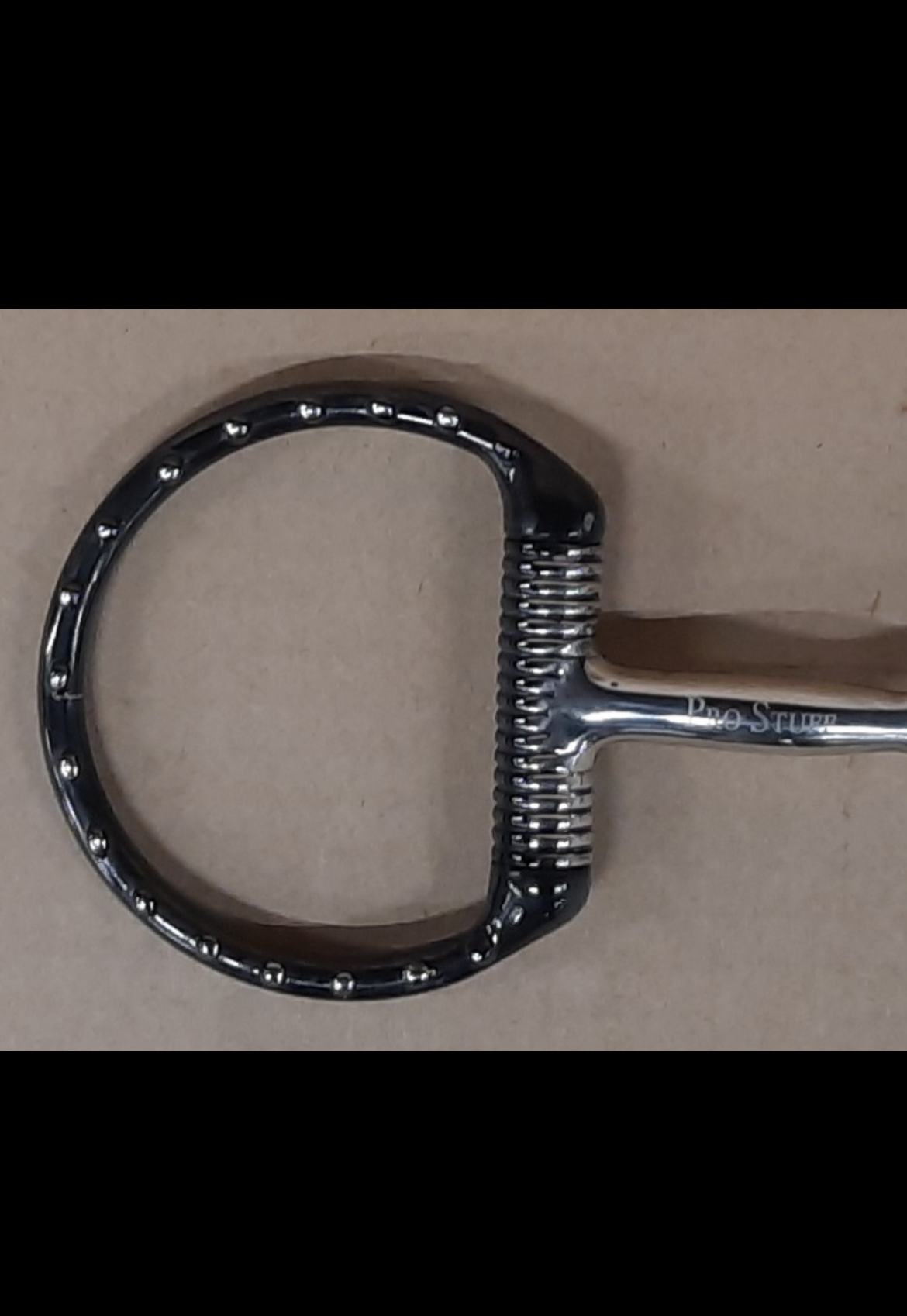 Prostuff D ring western showbit snaffle