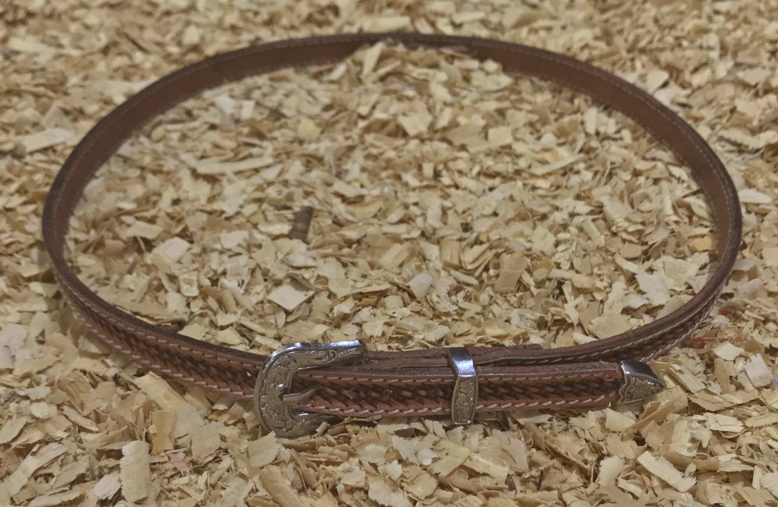 Cowboy hoed hatband baby basket