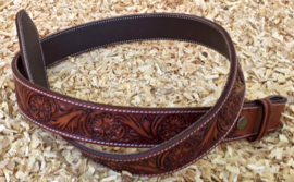 GVR Western broekriem antique flower