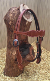 Western showhoofdstel frontriem basket