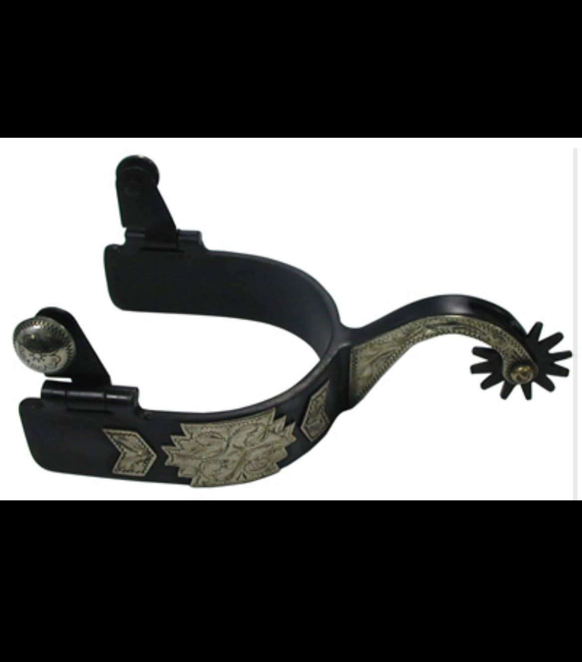 Pro stuff western showsporen black steel