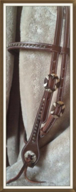 Buckle western flower oval1/2”
