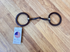 Prostuff brown steel western showbit snaffle