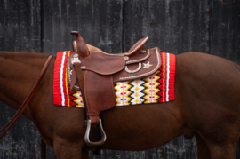 Lonestartack showblanket extra oversized red-yellow-white