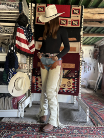 Western broekriem extra bling pink