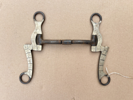 Black steel myler shank western bit 5"