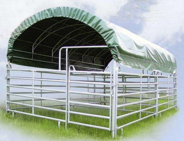 Cattleman's stalen dak voor panelstal inclusief doek