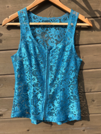 Western showhesje kant blue