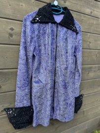 Western show blouse purple panter