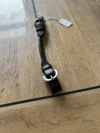 Westcoast Kinriem leer /curbstrap rondgenaaid oval