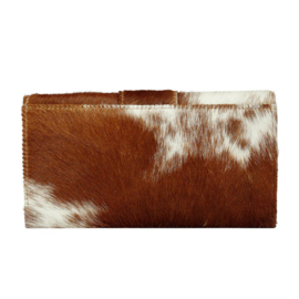 Myra leren portemonnee met cowhide – authentieke western stijl