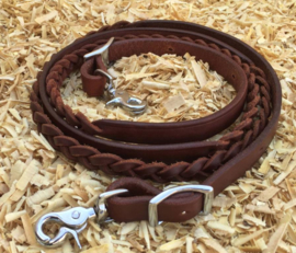 Cattleman's braided fully closed teugels met clips