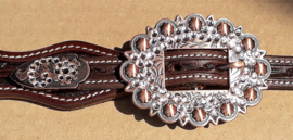 Buckle set large Crystal Copper-Peach