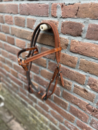 Westernhoofdstel Futurity brow grain tooling