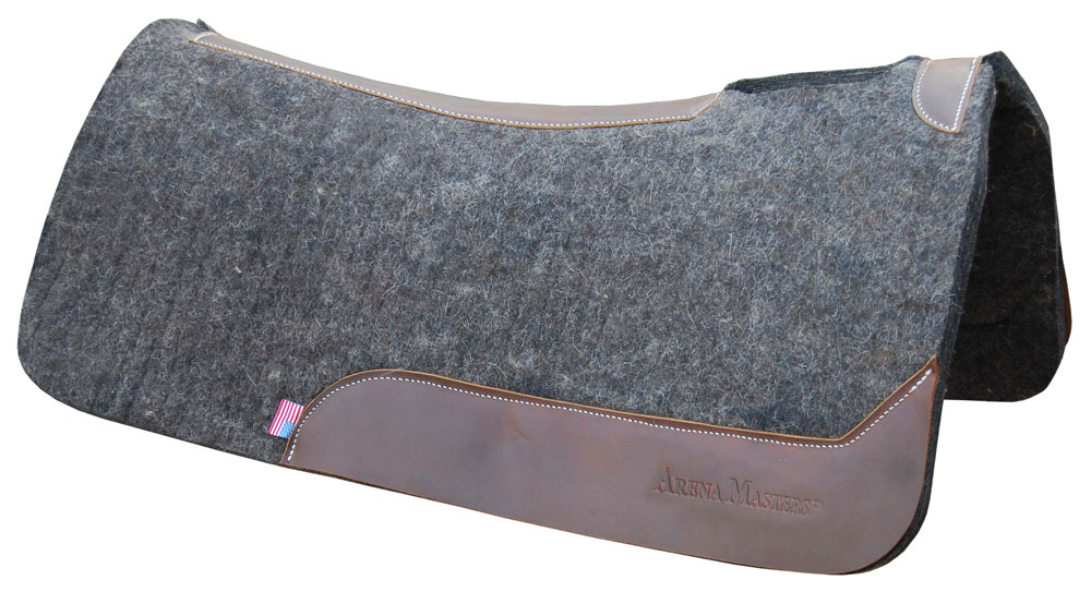 Arena Masters felt pad met neoprene onderzijde, ergonomisch 1/2" inch, voor onder showblanket