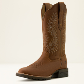 Ariat Hybrid Ranchward W toe frontier brown western boot