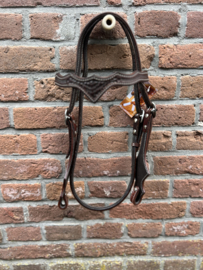 Western showhoofdstel frontriem sharp basket