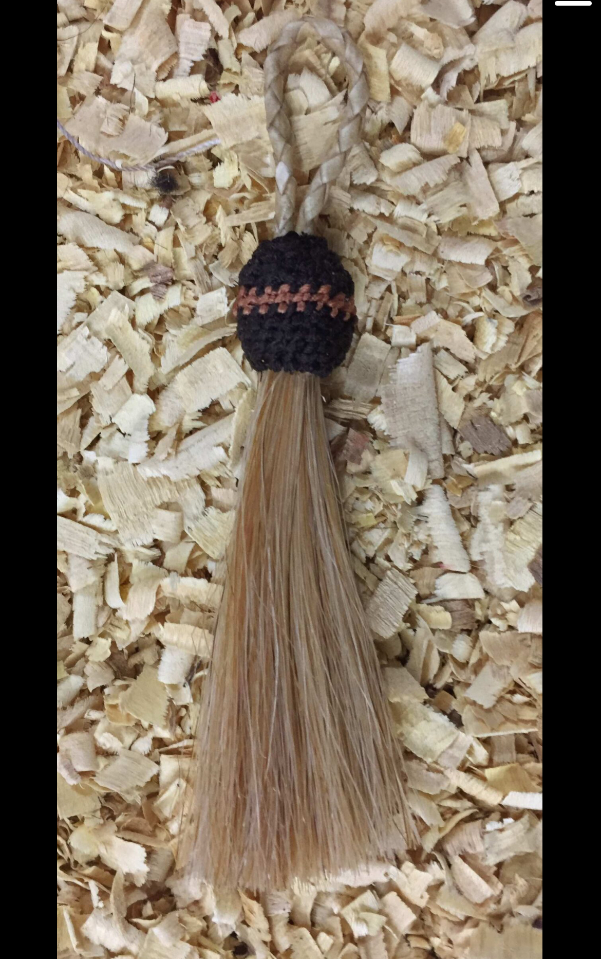 Western tassel klein, echt paardenhaar!