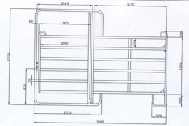 Cattleman's stalen doorpanels