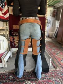 Western broekriem extra bling pink