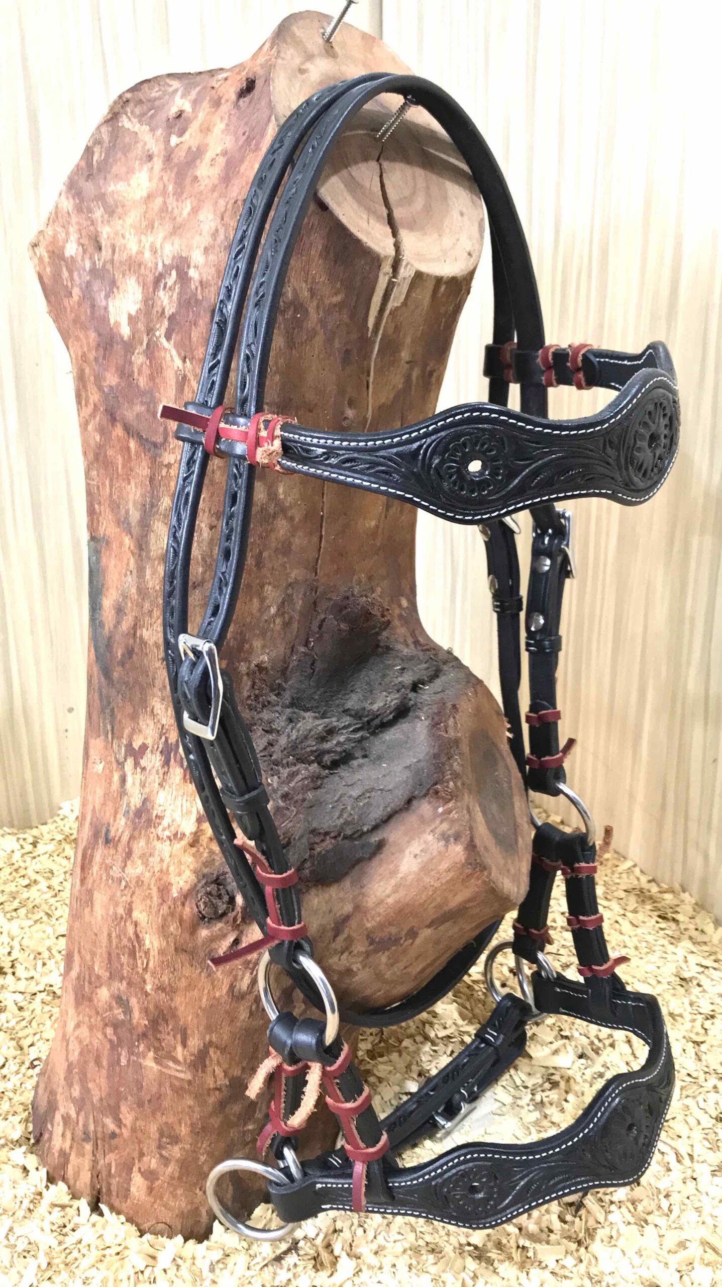 Western sidepull flower bling