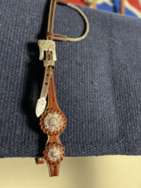 GVR Showhoofdstel zilver bling ears