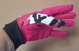 Cattleman's handschoenen Camo pink