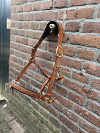 Luxe lederen halster met ergonomische crown